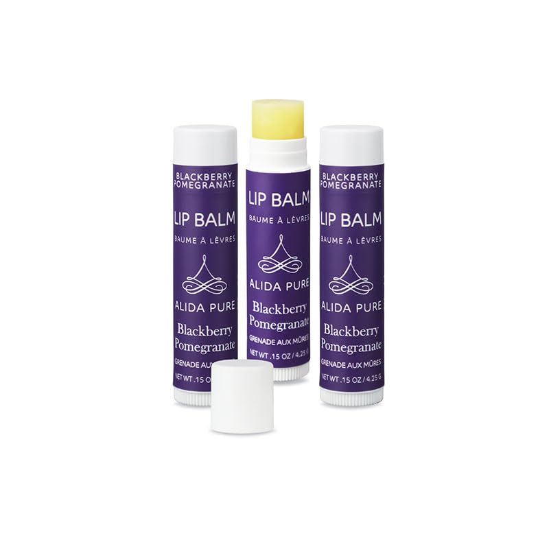 Alida Pure Blackberry Pomegranate Lip Balm Set