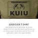 KUIU Logo Sign T-Shirt for Men – Lightweight Cotton Polyester Hunting Tee – Soft, Durable Standard Fit Crew Neck Military Green