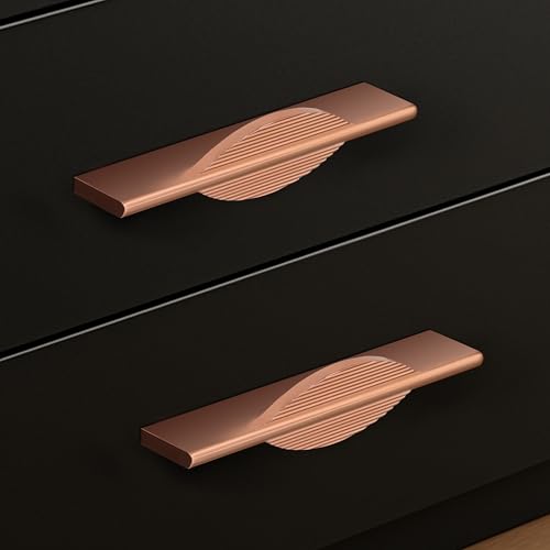 Plantex Cabinet Handle/Kitchen Cabinet Door Handle/Wardrobe/160 mm Cupboard Handle/Door Pull-Push Handle for Home/Office - Pack of 2 (Rose Gold)
