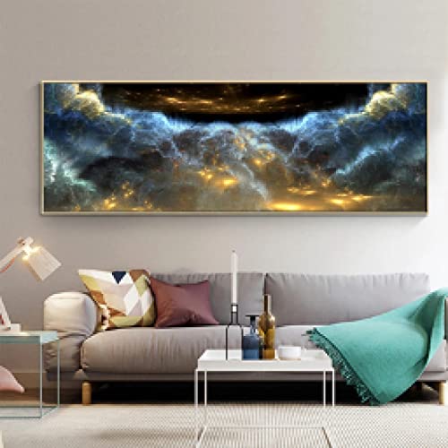 Toile murale abstraite de paysage marin pour une décoration intérieure élégante