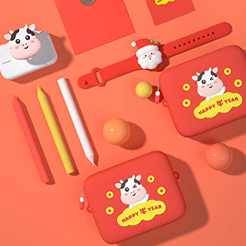1 bolsa infantil de um ombro só bolsa de ano de boi com desenho animado bolsa transversal infantil (