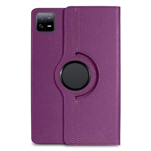 Image of Flip Cover for Xiaomi Mi Pad 6 (11 inch) 360 Degree Rotating Stand Case Cover (Purple)