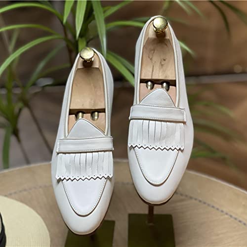 Mocasines Oxford de piel beige en talla 45: elegancia diaria para bodas y negocios 3
