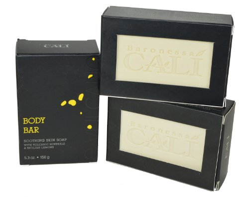 Cali Baronessa E.Vulcano Sicilian Lemon Body Bar Soap Pack of 3