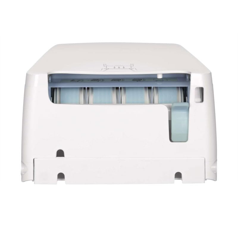 MAUL Dispensador toallas MAULcare Pared blanco para higiene diaria | ABS resistente a golpes, montaje sencillo, cierre con llave, formato compacto para baños y oficinas