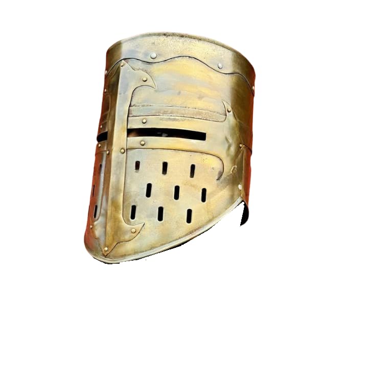 NauticalMart Crusader Knight Helmet Medieval Templar Helmet Fully Wearable Wearable for Adult Costume Accessory