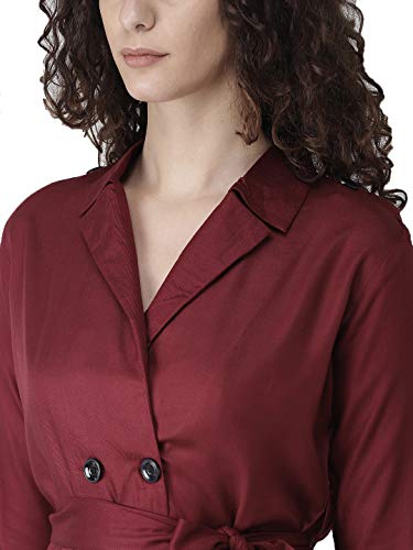Image of Style Quotient Women's Rayon Mid-Thigh Jacket