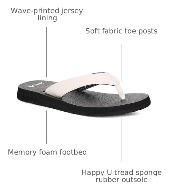 Image of Sanuk Yoga Mat II | Flip Flops for Women | Yoga Sandals For Women | Women's Beach Sandals | Memory Foam Footbed