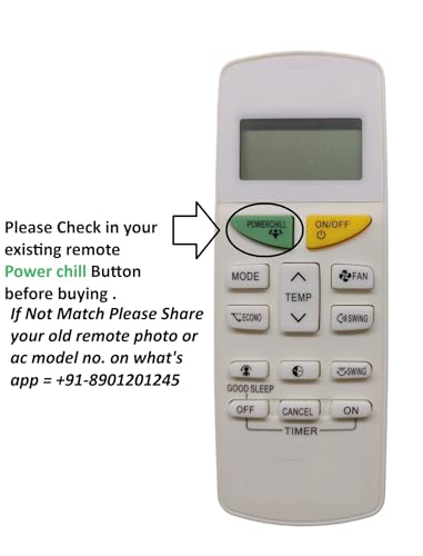 Image of AMAZOR All Ac Remote Control Compatible For Daikin Air Conditioner Remote ((Model No. Ftkm50U, 2022) Arc484B32),White