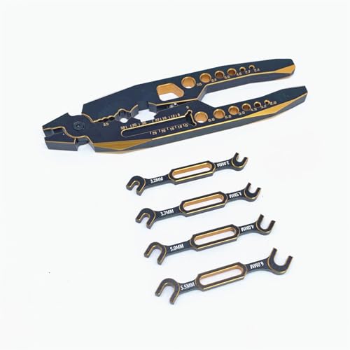 KingVal 4PCS Wrench 3.0/3.2/3.5/3.7/4.0/5.0/5.5/6.0mm Turnbuckle Nut Ball Joint Remover with...