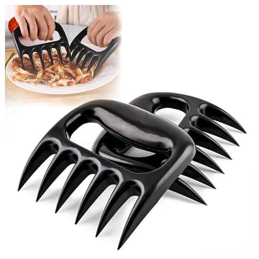 FKKsparkler Meat Shredder Claws, Pulled Pork Claws for Meat Shredding, Chicken Shredder Tool Barbecue Accessories Gift for Men, Pack of 2