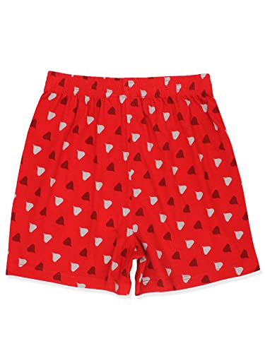 HERSHEY'S Kisses Chocolate Candy Mens Button Fly Boxer Lounge Shorts (Red, Small)2