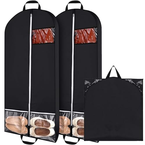 2 Packs Long Dress Covers Garment Storage Bags,Eco-Friendly Dress Bags Covers Long Garment Bags PEVA Clothes Cover Bags with Zip, Waterproof Anti-mite Breathable for Storage and Travel 2 Packs Long Dress Covers Garment Storage Bags,Eco-Friendly Dress Bags Covers Long Garment Bags PEVA Clothes Cover Bags with Zip, Waterproof Anti-mite Breathable for Storage and Travel