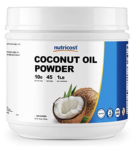 Nutricost Coconut Oil Powder 1 LB (45 Servings) - Non-GMO and Gluten-Free - Premium Quality