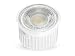 Produktbild linovum® ultra flaches 5W LED Modul (33mm) 230V für Einbauleuchten Einbaustrahler Rahmen, ersetzt 50W Halogen, warmweiß 2700K