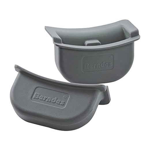 Berndes Thermogriffe aus Silikon, 2 Stück, Hitzeschutz, grau, 002009