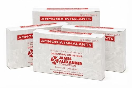 Premium Ammonia 40 Pack Inhalant Box for First Aid Use Only Boxes