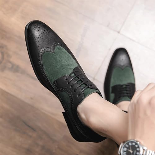 Men's Height Increasing Formal Lace-Ups Classic Brogues Traditional Oxfords for High Arches2