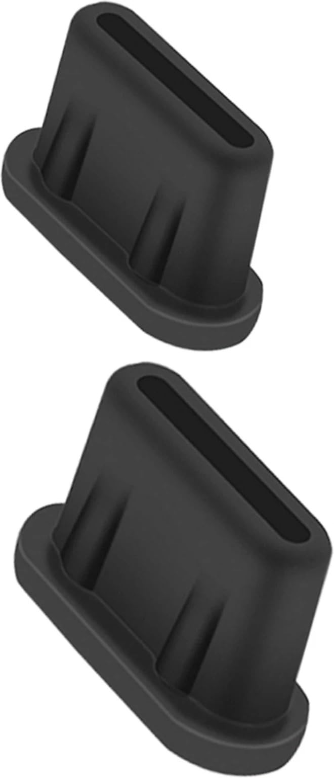 USB C Port Dust Protection Plugs, 2 Pcs Type C Silicone Dust Covers Phone Type-C Port Protective Caps Anti Dust Charging Plug Protectors Silicone Case Compatible with Laptop Smartphones-image-34