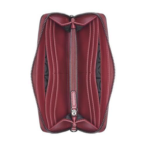 Image of Calvin Klein Women's Key Item Saffiano Continental Zip Around Wallet With Wristlet Strap