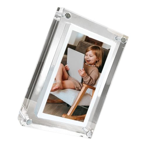 Cadre photo numérique acrylique transparent écran 7 pouces 4G