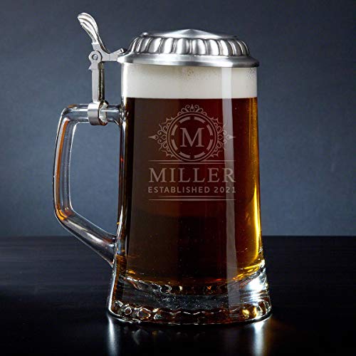 HomeWetBar Personalized Custom Beer Stein