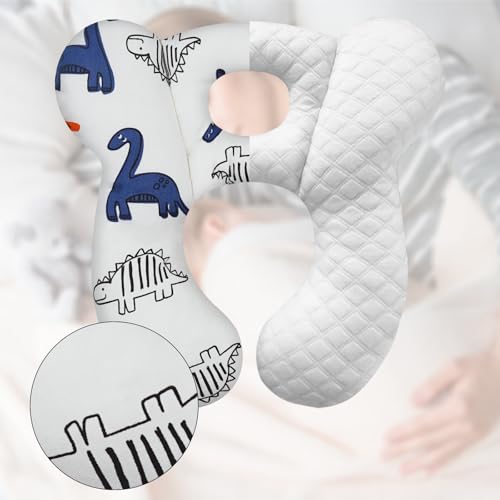 Image of Baby Travel Pillow, Infant Kid's Cushion Soft and Skin Friendly for Car Seat, Pushchair and Stroller (Style L)