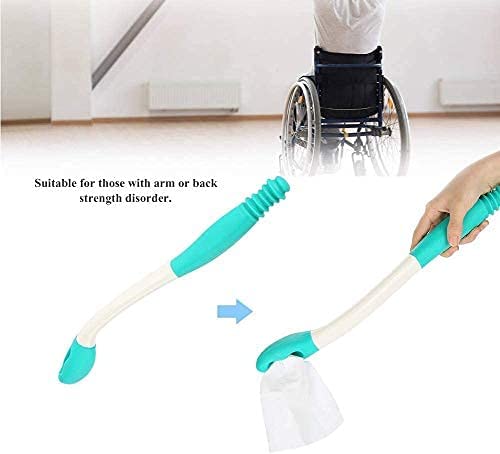 Ausili per la Pulizia della Toilette, Manico Lungo Self Wipe Bottom Wiper Strumento Assistenza per la Pulizia Del Bagno, Long Handle Tergicristallo Porta Carta Igienica Impugnatura Automatica