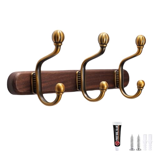 PIYYQNY Gancho Sombrero Perchero De Nogal