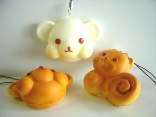 Amazon | ♯Gti29GZどうぶつのパンやさんゴムストラップ付全6種