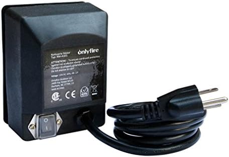 onlyfire Universal Grill Electric Replacement Rotisserie Motor 120 Volt 4 Watt On/Off Switch, Black