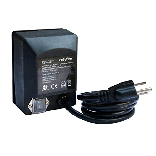 Onlyfire Universal Grill Electric Replacement Rotisserie Motor 120 volt 4 Watt On/Off Switch, Black