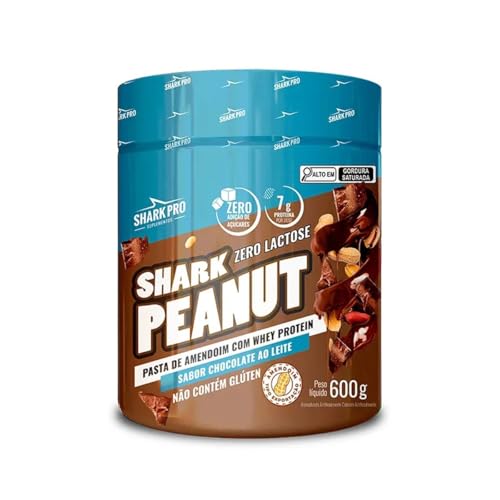 Shark Peanut Zero Lactose - 600g Chocolate ao Leite - Shark Pro