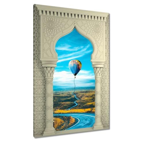 Peinture imprimée sur toile Highway to Heaven tableau évasion coucher soleil