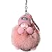 Haarball Schlafpuppe Schlüsselanhänger,Plüsch Zubehör,Autoschlüssel Tasche Schnalle,Niedlichen Cartoon Plüsch Schlüsselanhänger Baby Puppe Autoschlüssel Ring Anhänger Dekorationen Party Favors