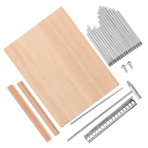 JEWEDECO 親指ピアノ 鍵 カリンバ 木製 フィンガーピアノ 初心者用 音楽アクセサリー 子供向け 簡易立式 持ち運び便利 楽器