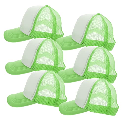Casquette de baseball en maille vierge anti-transpiration pour homme actif couleur vert