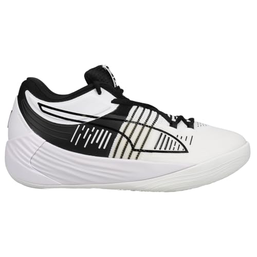 PUMA Mens Fusion Nitro Basketball Sneakers Shoes - White