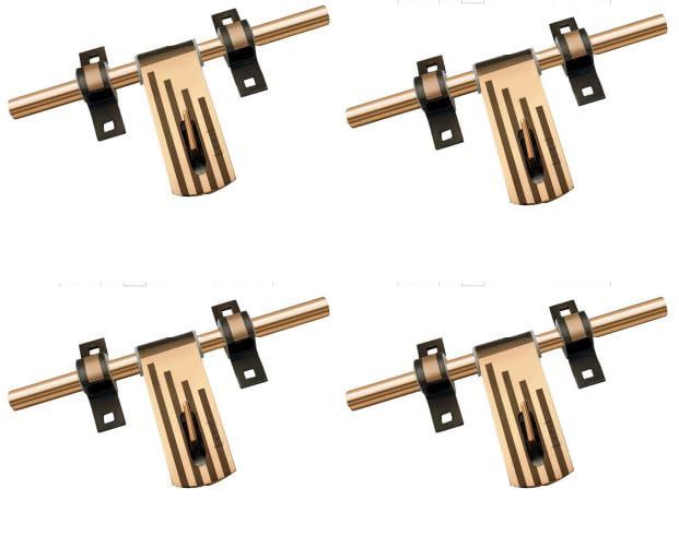 legal super industries Aldrop Stainless Steel Glossy Door Aldrop for Main Door, Latches for Door, Antique Finish (4PCS A-430 Copper Laser Antique)