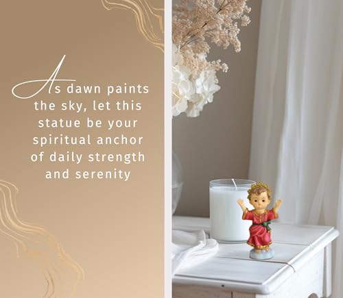 Estatua Divino Niño Jesús 4 pulgadas con Tarjeta Española miniatura 3
