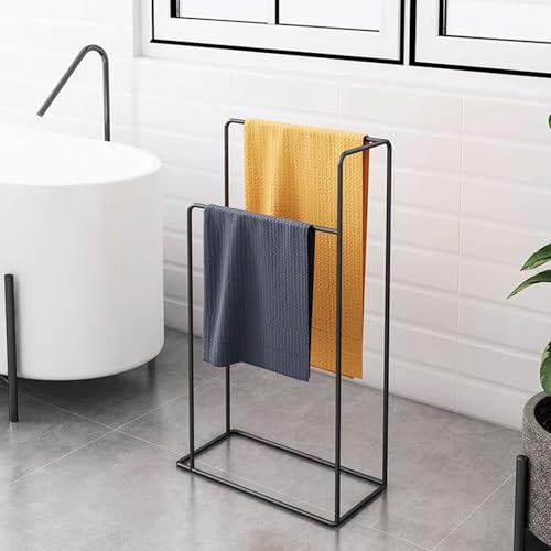 Étagère de salle de bain en fer structure dorée stable pour intérieur moderne - 4