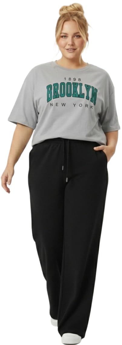 diaz Women Oversized T-Shirt and Lower Set TrackSuit for Women | Oversize Baggy Loose Fit T-Shirt with Joggers Track Pants |Printed Oversize Top with Lower Combo Set-picture-41