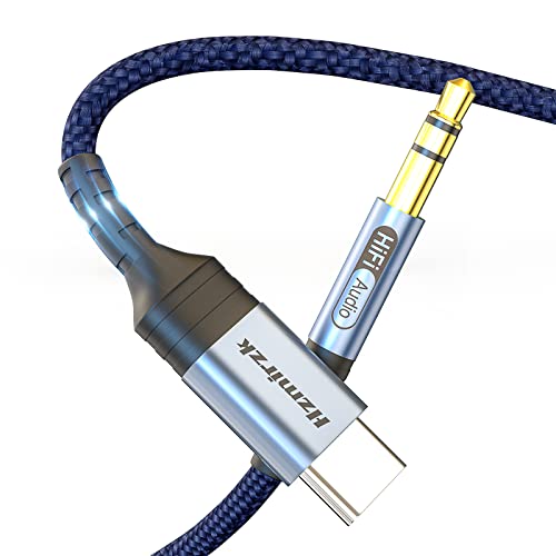 Hzmirzk Usb C To 3.5Mm Aux Cable, Type C To 3.5Mm Aux Headphone Jack Adapter Car Stereo Cord Compatible With Pixel 5 4 3 Xl,Samsung Galaxy S22 S21 Ultra Note20 10+, Ipad Pro, Macbook And More-Blue #TOP30