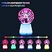 Xsnzdq 3-Inch Plasma Ball Lamp with 7-Color Base | USB-C Powered Touch-Activated Lightning Globe |Cool Desk Gadgets Decor,Christmas Stocking Stuffer
