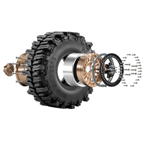 RCMMTING Beadlock Wheels and Tires