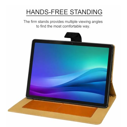 Image of M CartCover for Samsung Galaxy Tab A9 Cover Case 8.7 inch, Flip Stand Cover Case for Samsung Galaxy Tab A9 Tablet Cover [SM-X110 /X115 /X117 (Texture Dark Brown)
