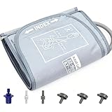Replacement Extra Large Cuff for Omron BP Monitors 22-60CM Big Arm - Adjustable XL Blood Pressure Cuff, Includes 6 Universal Interface, Blood Pressure Monitors Large Cuff Compatible