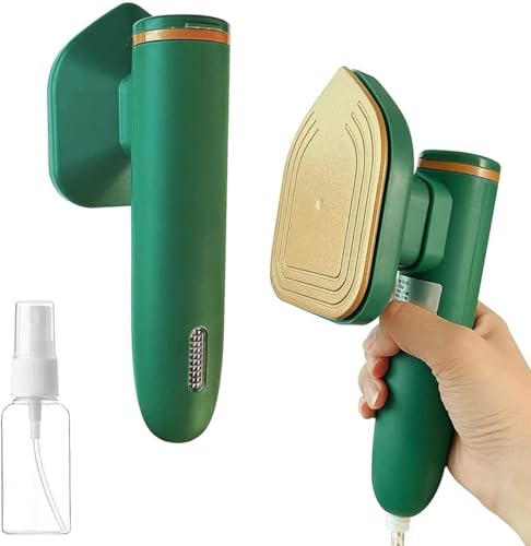 Image of Portable Handheld Steam Iron Machine, Mini Garment Steamer for Clothes, Wet & Dry Fabric Press, Wrinkle Remover Iron for Home & Travel Use
