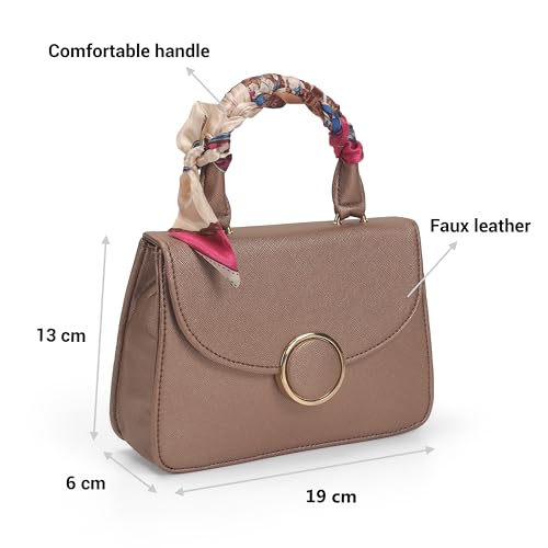 Image of Mochi Women Formal PU Soft Body Lock closure Solid Sling Bag with 1 Pocket and 1 compartments