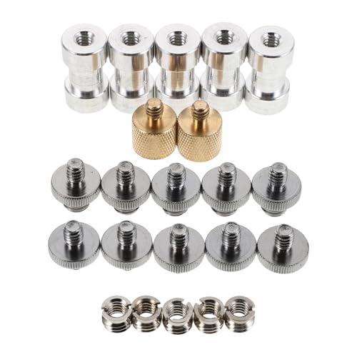 Adaptador de tornillo para trípode y micrófono compatible con soportes de cámara